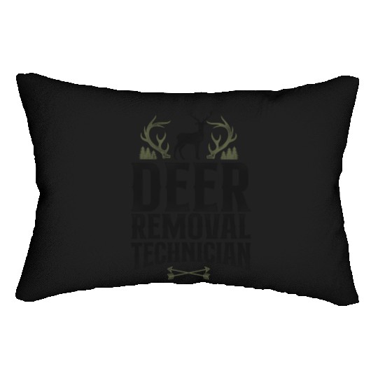 Buck Deer Hunting Hunter Vintage Lumbar Pillows
