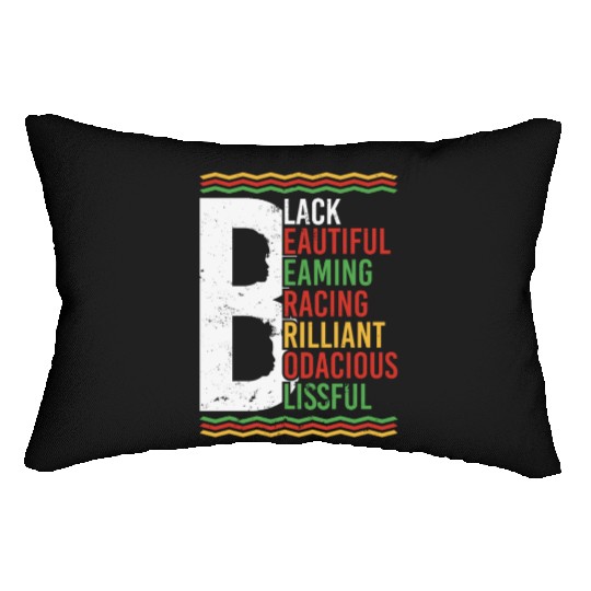 Black Beautiful Beaming Bracing Brilliant Lumbar Pillows