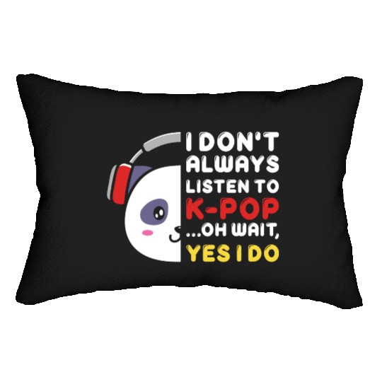 kpop always, k pop music, korean pop music Lumbar Pillows