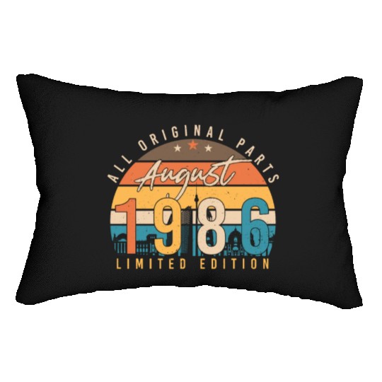 Year Of Construction 1986 In August Lumbar Pillows