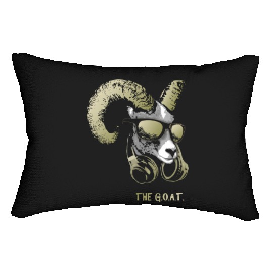 The Goat Bling Cool and Funny Music Animal with Lumbar Pillows