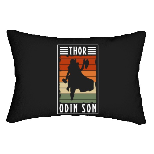 Thor Norse Runes Mythology Hammer Valhalla Gods Lumbar Pillows