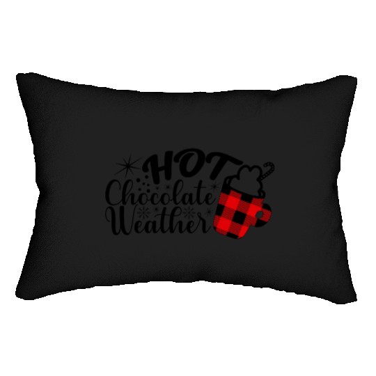 Hot Chocolate Weather Lumbar Pillows