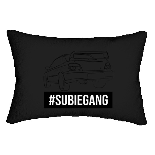 Subie Gang Impreza jdm lover classic japanese car Lumbar Pillows
