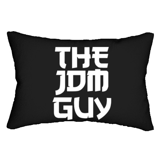 The JDM Guy white text japanese car lover Lumbar Pillows