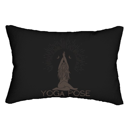 HALF MOON YOGA POSE Lumbar Pillows