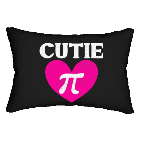 Funny Math Cutie Pi Lumbar Pillows Valentines day Lumbar Pillows