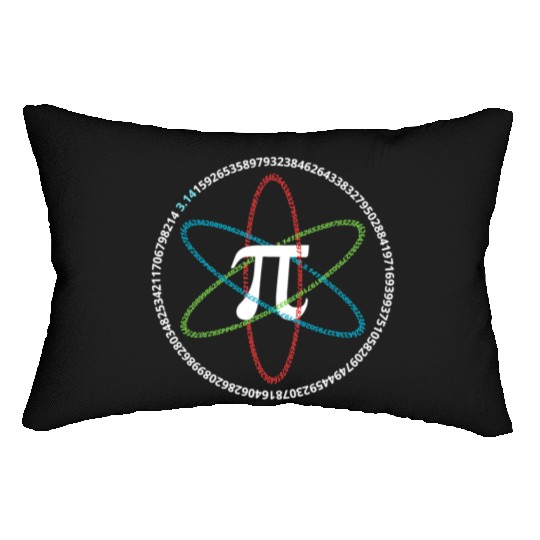 National Pi Day Lumbar Pillows Math Teacher Lumbar Pillows Pi Atom