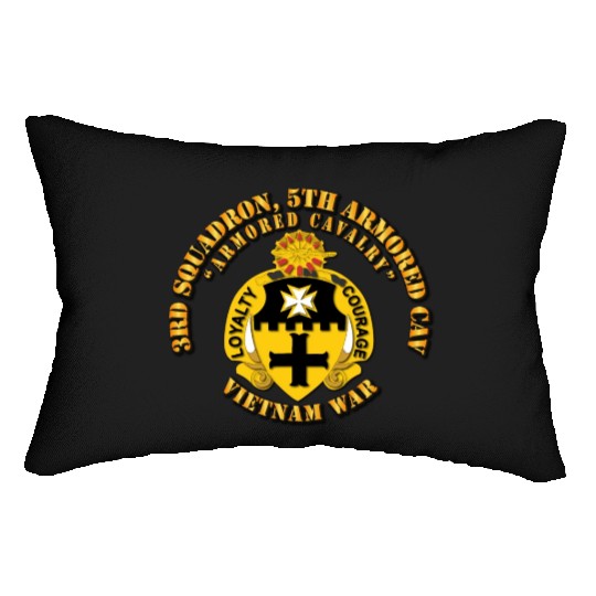 Army 3rd Squadron 5th Armored Cav Vietnam War Lumbar Pillows