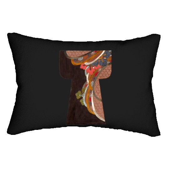 Kimono old fabric design Lumbar Pillows