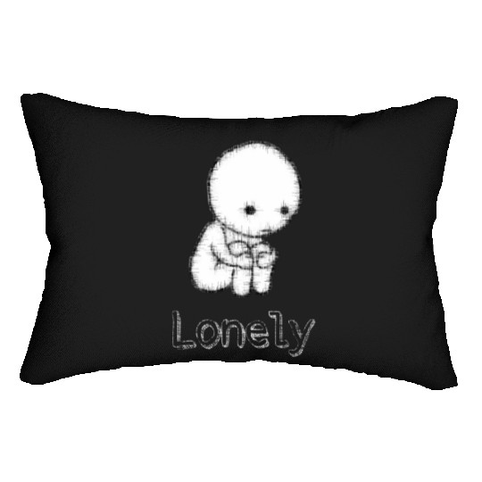 Lonely : for all people who are alone Lumbar Pillows
