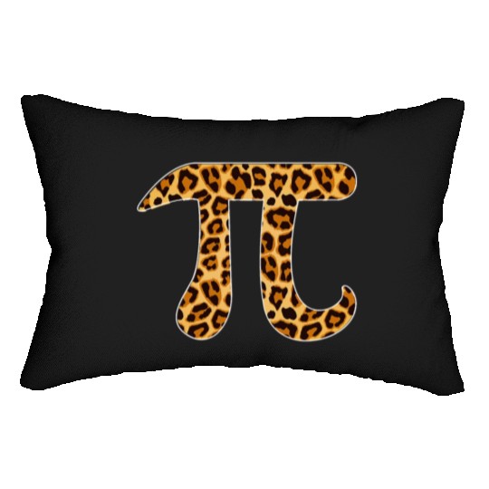 Pi Leopard Print Skin Cheetah Pi Day Math Nerd Lumbar Pillows