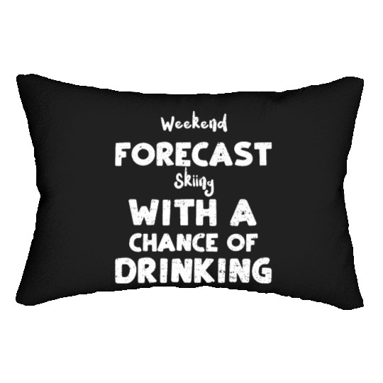 Weekend Forecast Skiing With A C... Lumbar Pillows