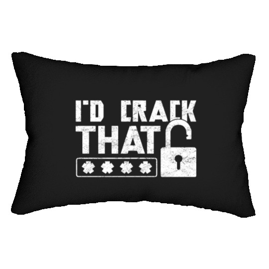 Password Hacker Cyber Security Lumbar Pillows