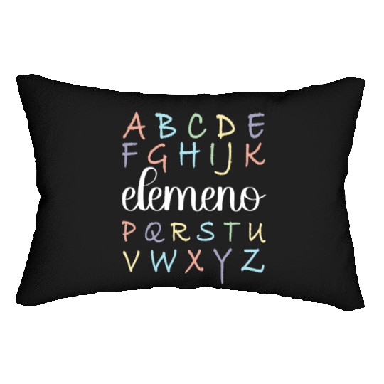 ABC Elemeno, Kindergarten Teacher, Teacher Lumbar Pillows