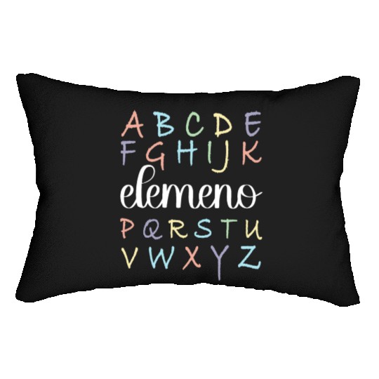ABC Elemeno, Kindergarten Teacher, Teacher Lumbar Pillows
