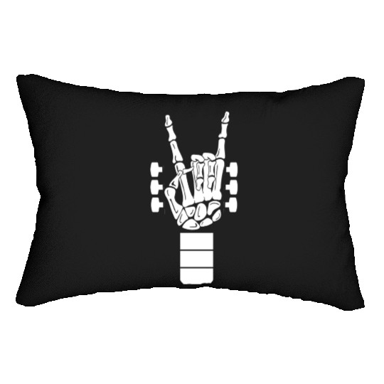 Metal Producer Skeleton Hand Guitar Lumbar Pillows