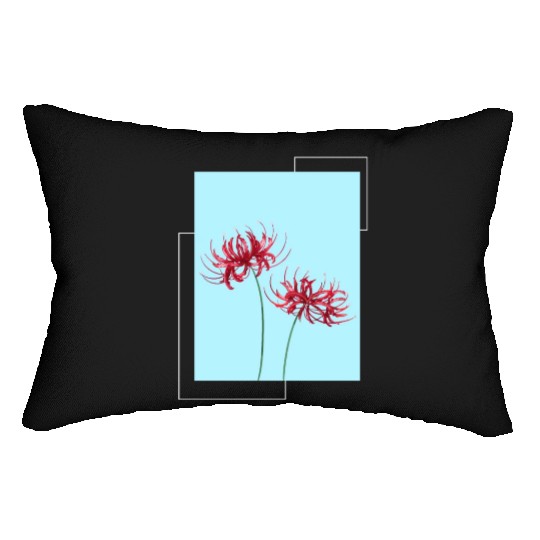 Red Spider Lily Lycoris Recoil Anime Fanart Lumbar Pillows