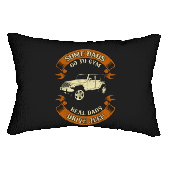 Some dads jeep marge Lumbar Pillows
