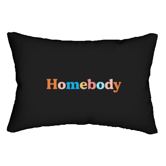 Retro Homebody Rather Be Inside Vintage Introvert Lumbar Pillows