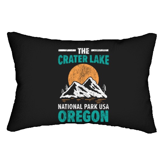 The Crater Lake National Park USA Oregon America Lumbar Pillows
