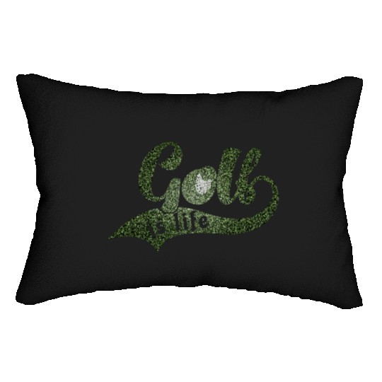 GOLF IS LIFE Distressed Look Lumbar Pillows