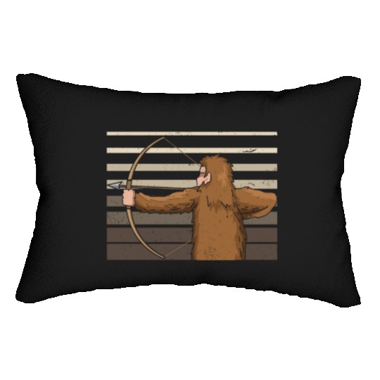 Traditional Archery Bigfoot Archer Arrow Bow Lumbar Pillows