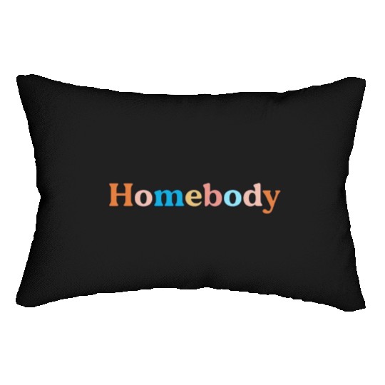 Retro Homebody Rather Be Inside Vintage Introvert Lumbar Pillows