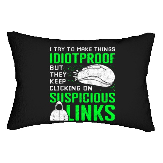 Cyber Security Suspicious Links Phishing Lumbar Pillows