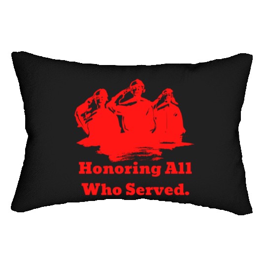 Thank You Veterans l Veterans Day Gift Idea Lumbar Pillows