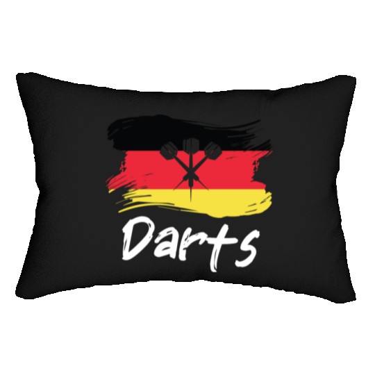 Darts German Flag Dart Throwing Germany Country Lumbar Pillows