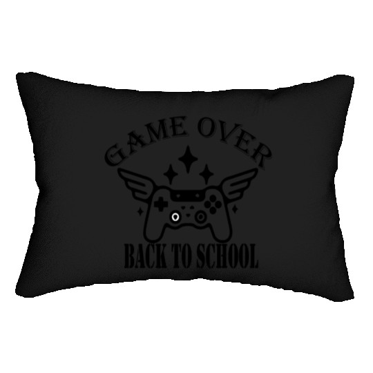 Game Over Back To School Girls Lumbar Pillows