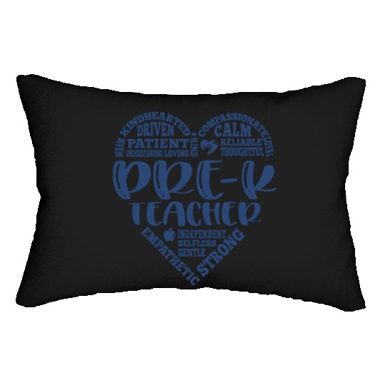 Pre K teacher, prek teacher, pre-k Lumbar Pillows