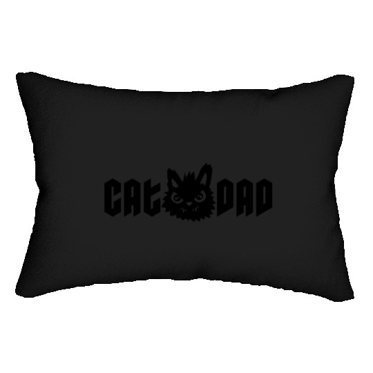 Dangerous cat dad wicked Lumbar Pillows