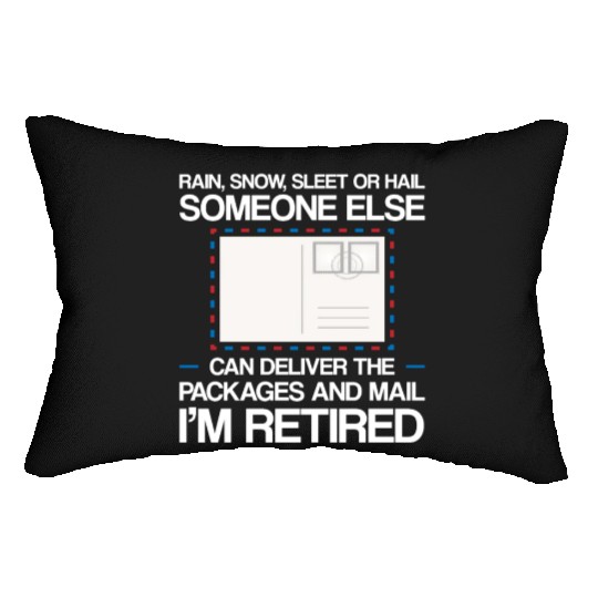 Retired Postal Worker Retirement Mailman Postman Lumbar Pillows