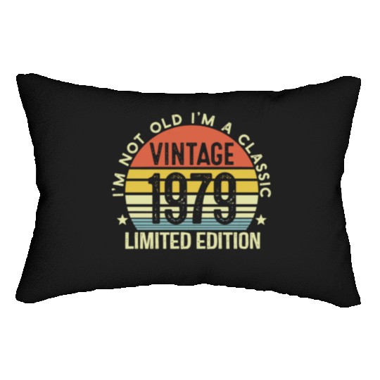 Vintage 1979 Limited Edition I Am A Classic Lumbar Pillows