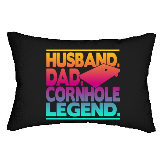Husband Dad Cornhole Legend Classic Lumbar Pillows