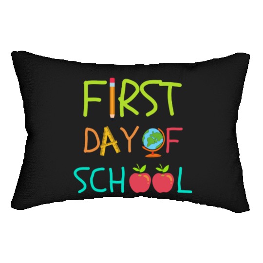 First Day of Back to School Kids Teachers Gear Lumbar Pillows