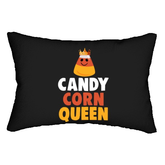 Candy Corn Queen Halloween Trick Or Treat Lumbar Pillows