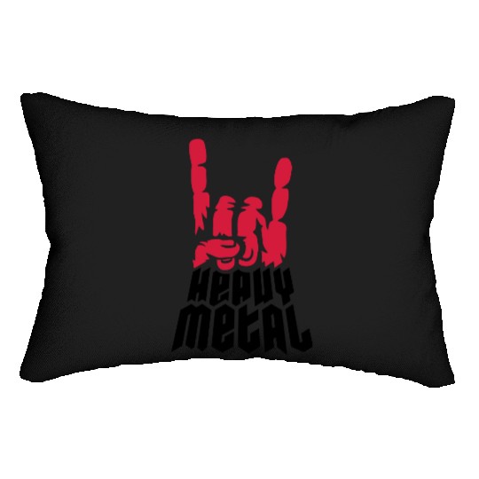 Cool logo heavy metal Lumbar Pillows