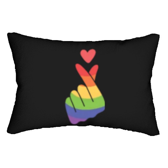 Lgbtq Gay Pride Month Rainbow Love Is Love Lumbar Pillows