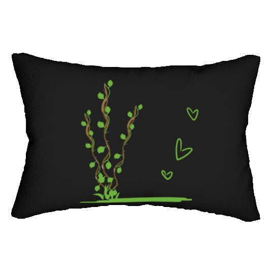 plant nature icon leaves Lumbar Pillows