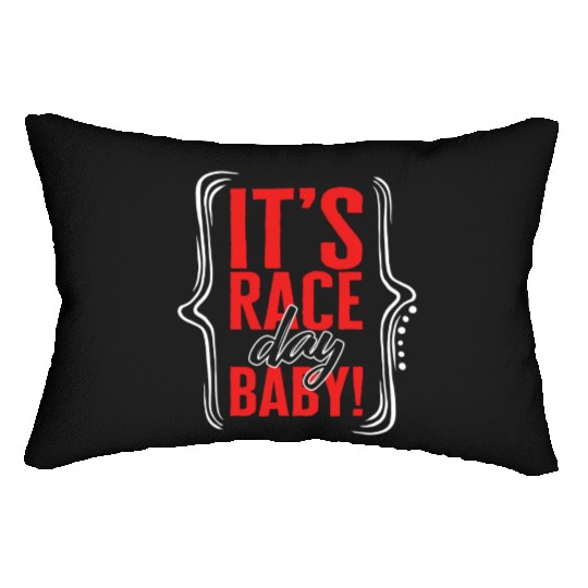 Racing Lumbar Pillows, It's Race Day Baby Lumbar Pillows, Racing