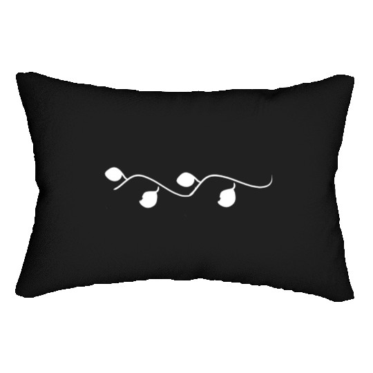 branch leaves nature icon Lumbar Pillows