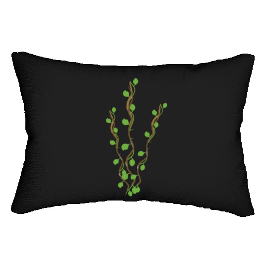 Plant icon nature branches leaves Lumbar Pillows