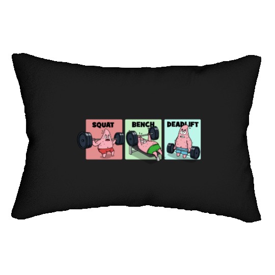 Majin Buu vs Patrick - Funny Anime Gym Lumbar Pillows