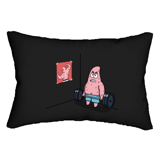 Majin Buu vs Patrick - Funny Anime Gym and Workout Lumbar Pillows