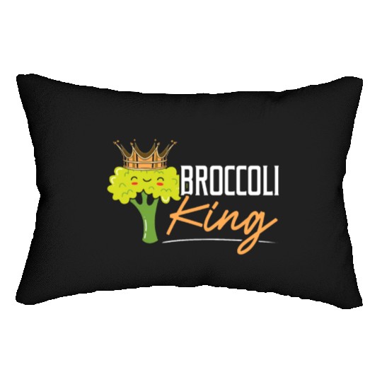 Broccoli King Broccoholic Vegetable Vegetarian Lumbar Pillows
