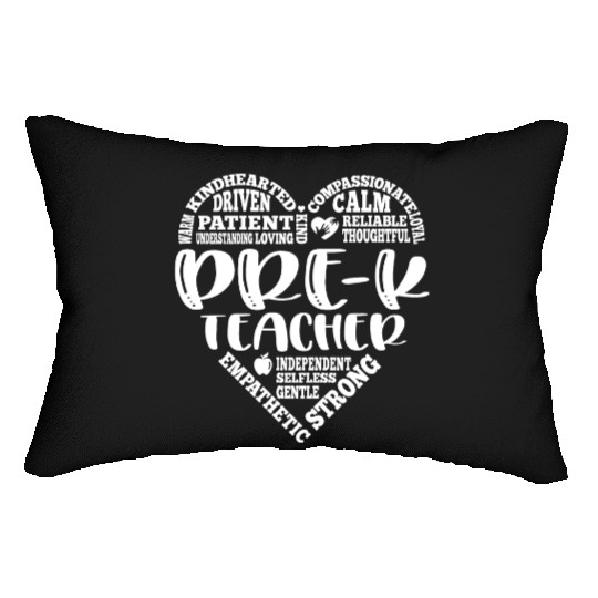 Pre K teacher, prek teacher, pre-k Lumbar Pillows