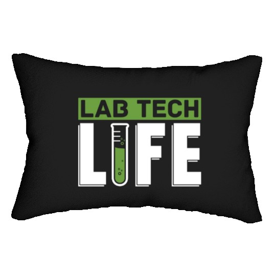 Lab Tech Life Laboratory Technician Science Lumbar Pillows